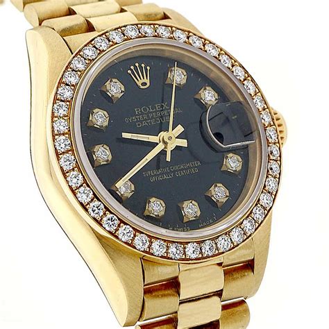 diamond bezels for ladies rolex watches|Rolex ladies datejust diamond dial.